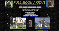 Desktop Screenshot of fullmoonakitas.com